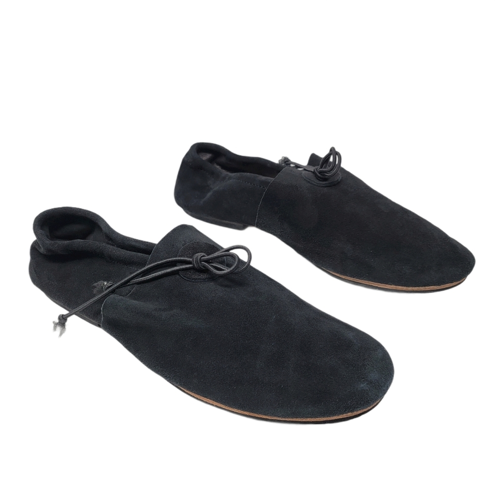 Artemis Design Co black suede moccasins